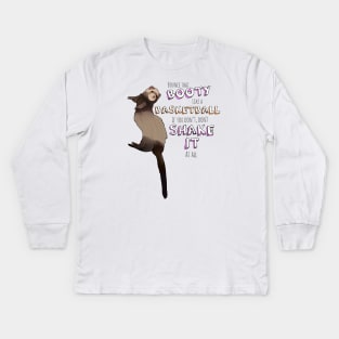 Funny Ferret Kids Long Sleeve T-Shirt